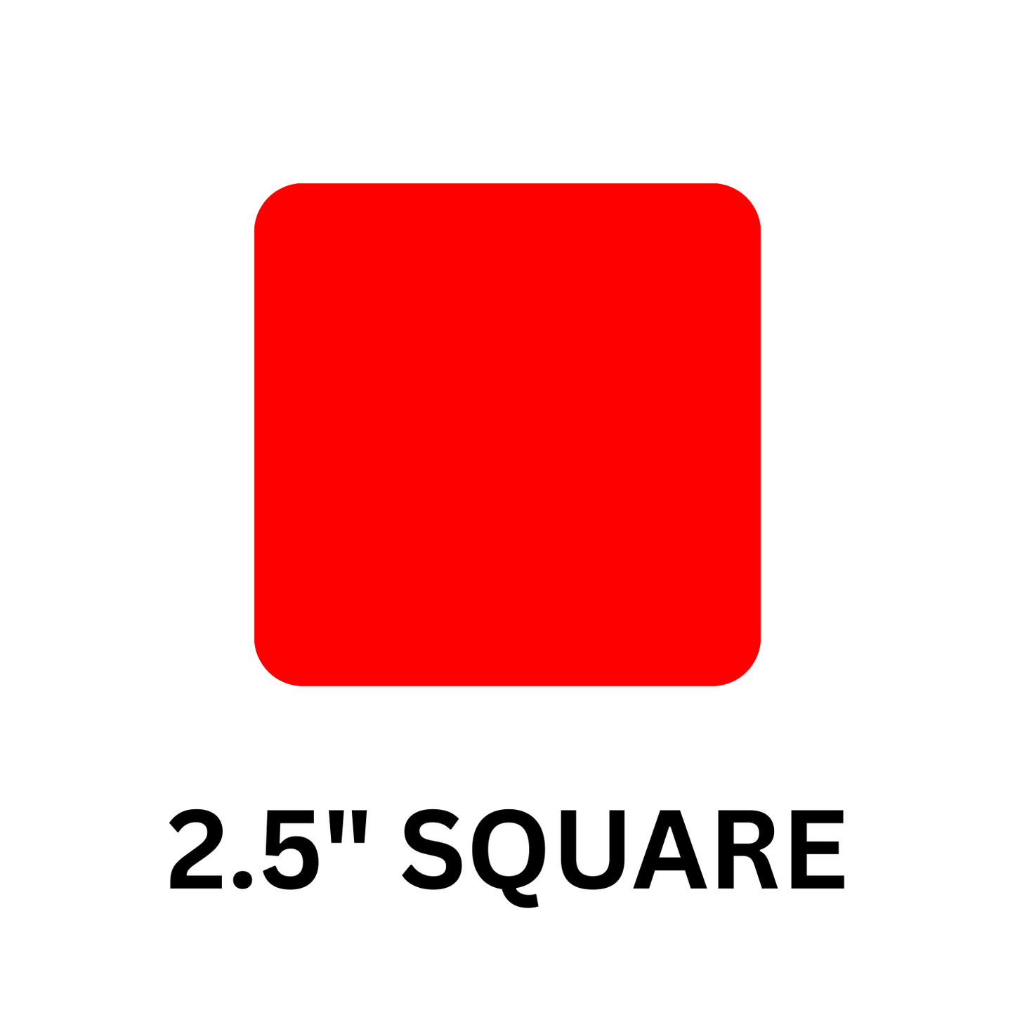 2.5" Square Roll Labels