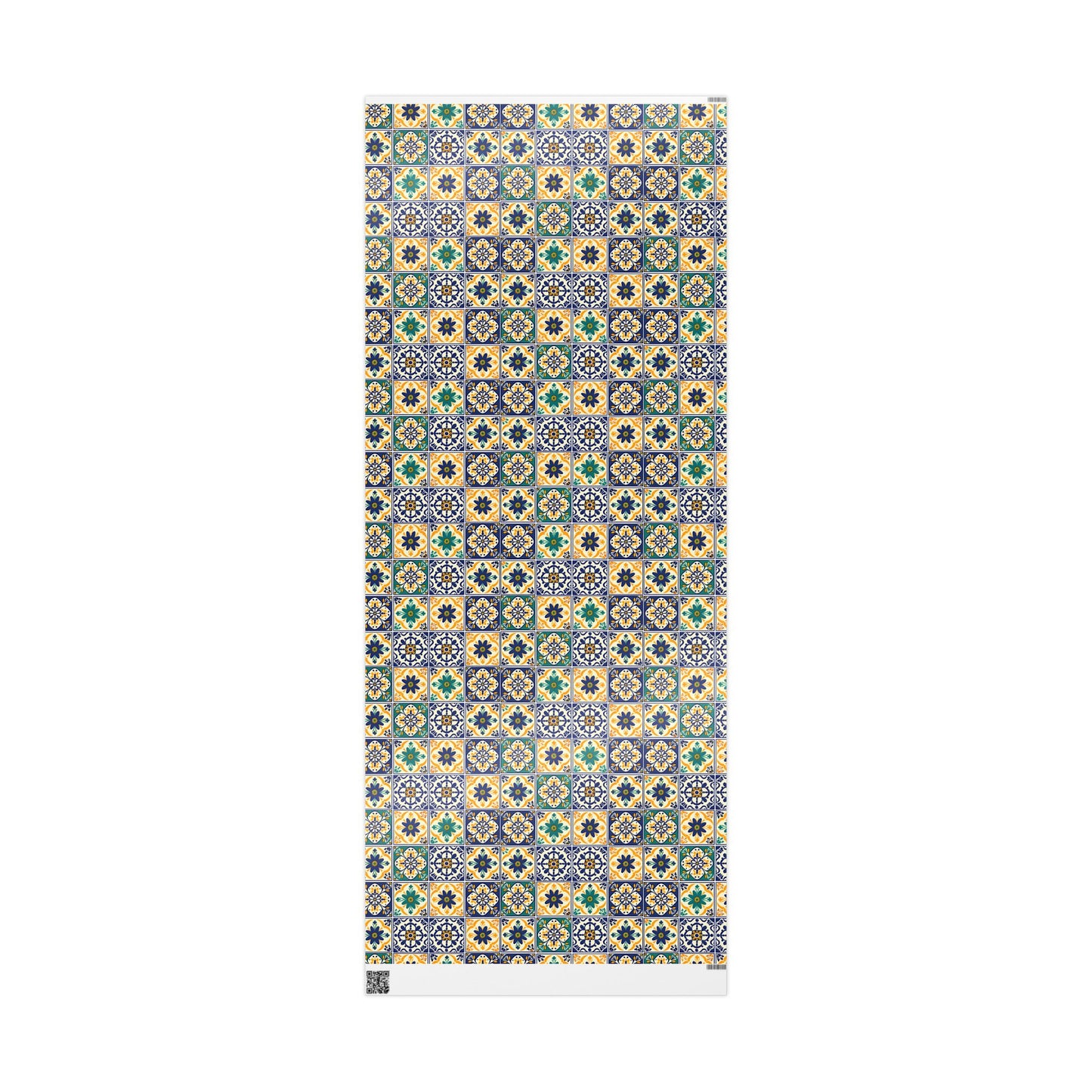 Mexican Talavera Wrapping Paper - Pattern Floral Green