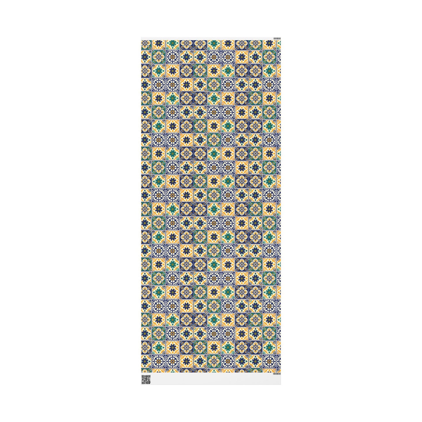 Mexican Talavera Wrapping Paper - Pattern Floral Green