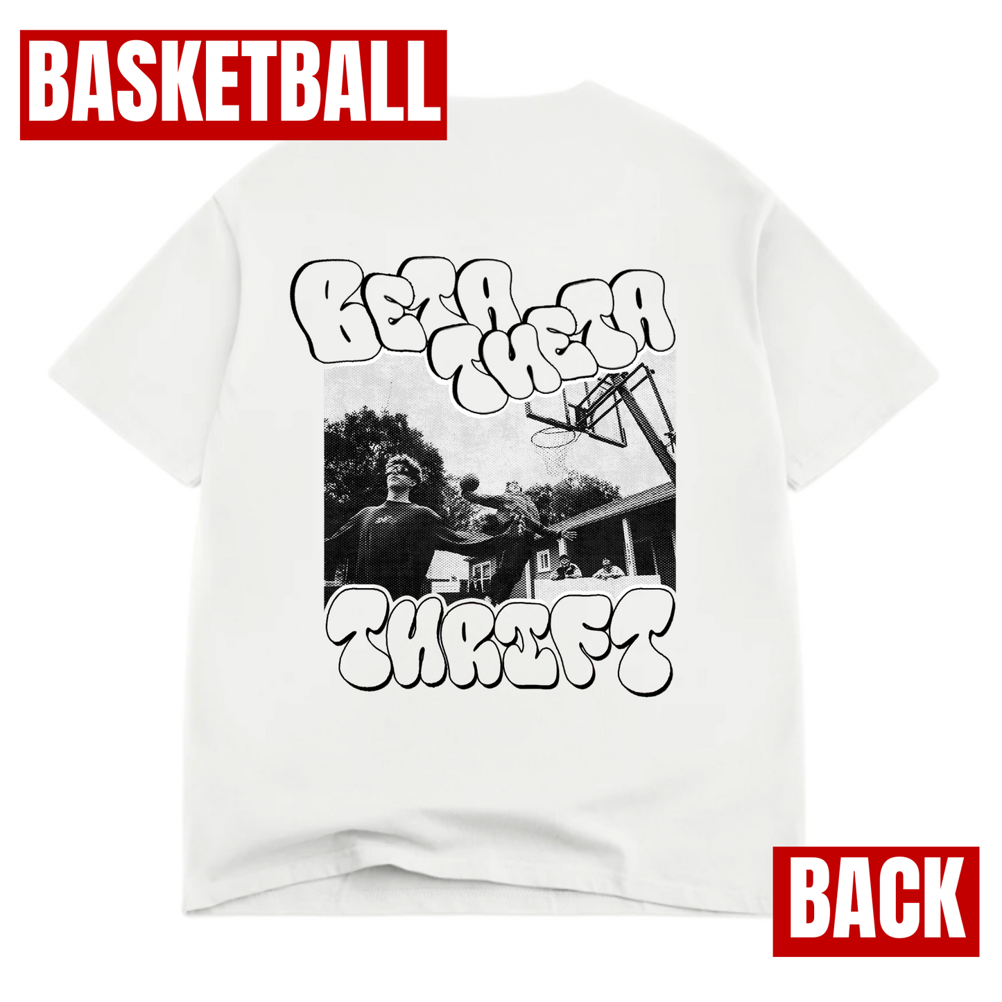 Beta Theta Thrift Basketball Tee