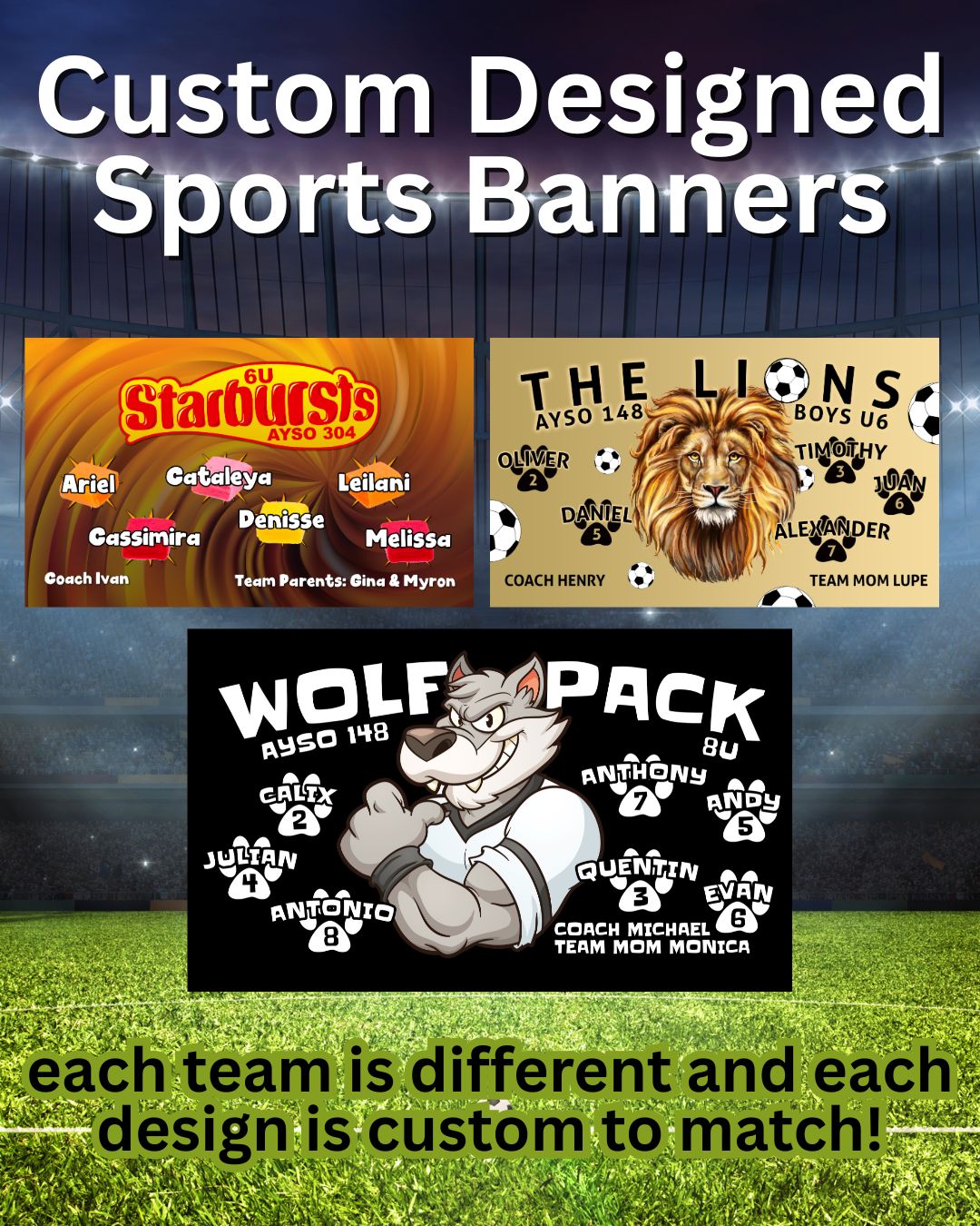 Sports Banner (Pickup or Ship)