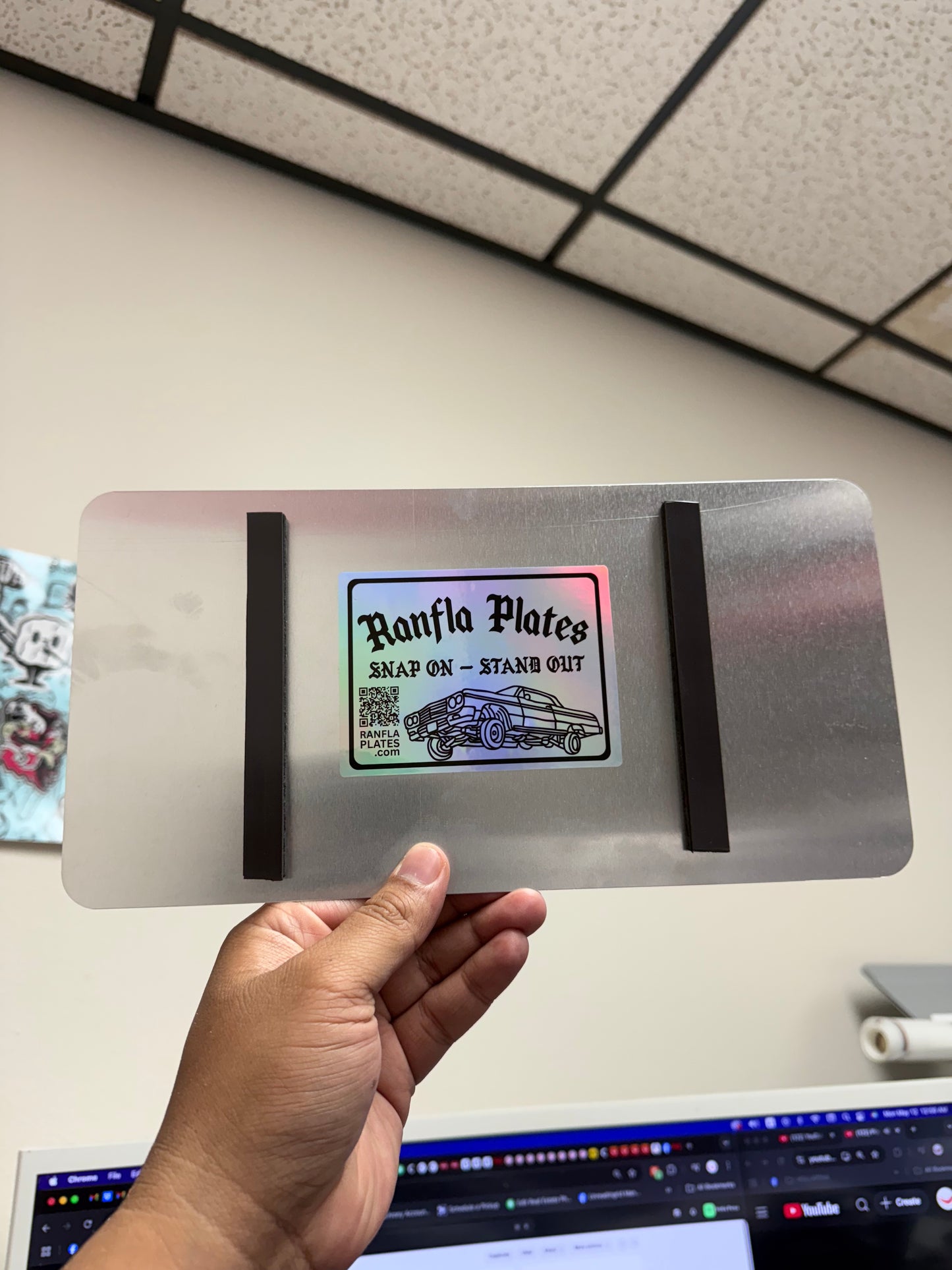 Ranfla Plates (Magnet Snaps to Plate)