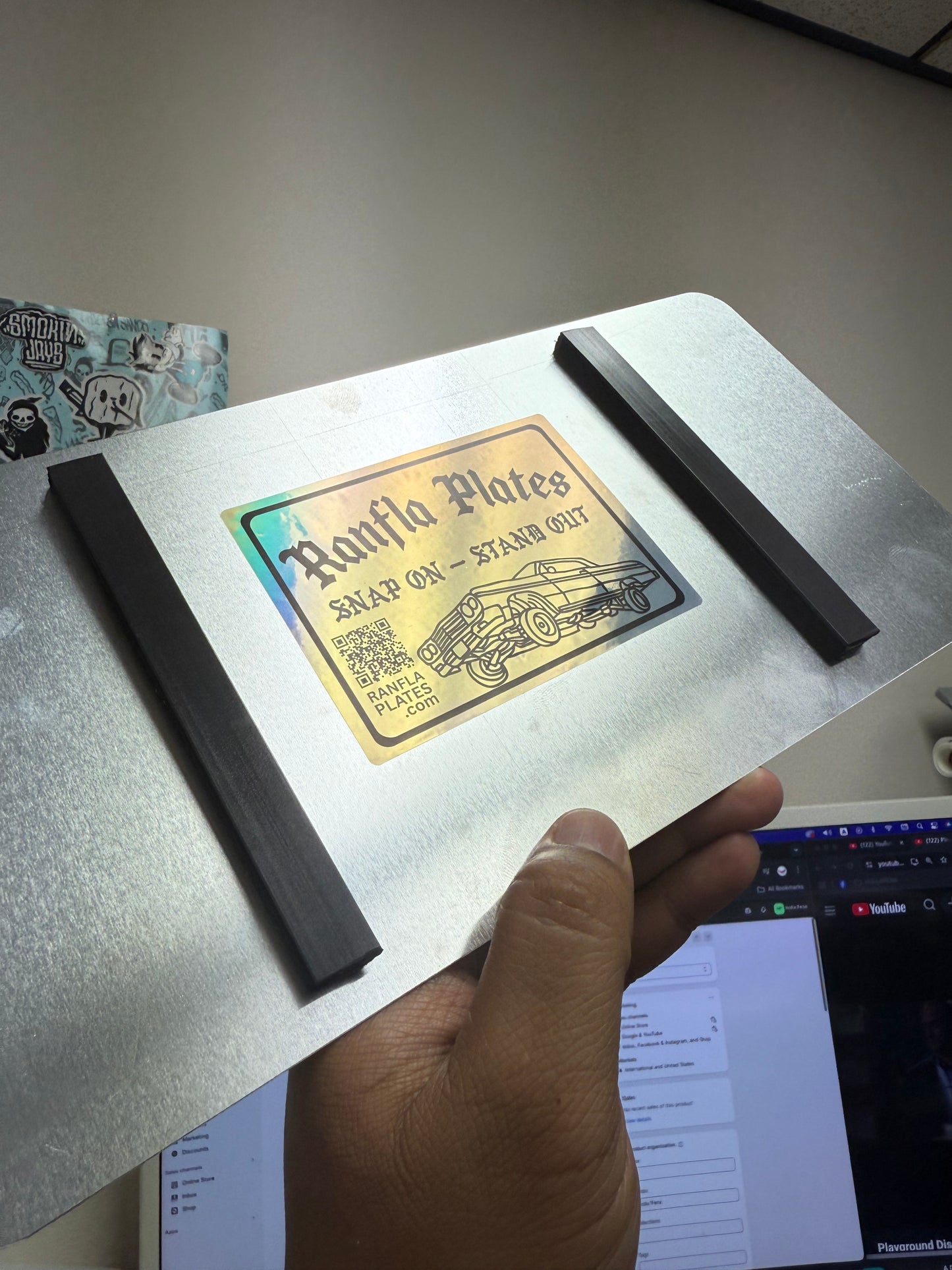 Ranfla Plates (Magnet Snaps to Plate)