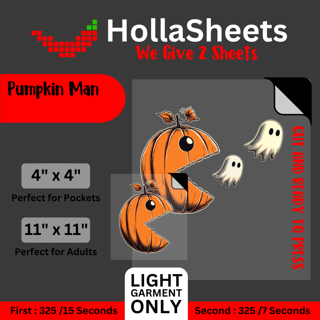 Pumpkin Man DTF Sheets