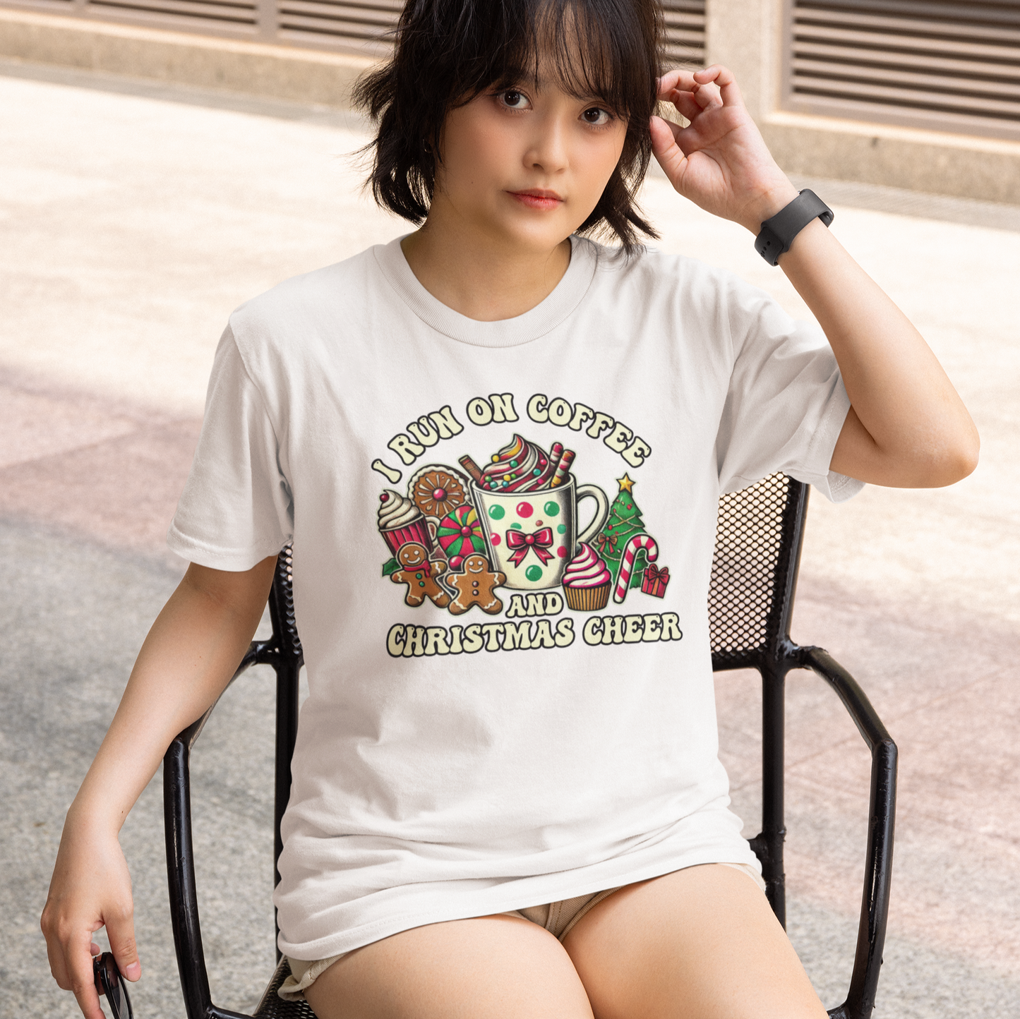 Run on Coffee and Christmas T-Shirt