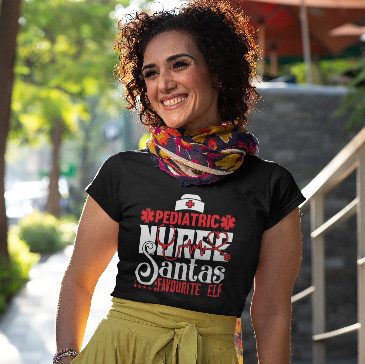 Nurses Santas Favorite Elf T-Shirt