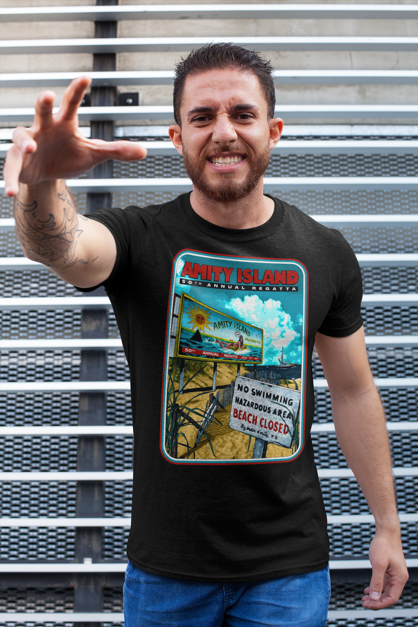 Amity Island T-Shirt - Full Size Print