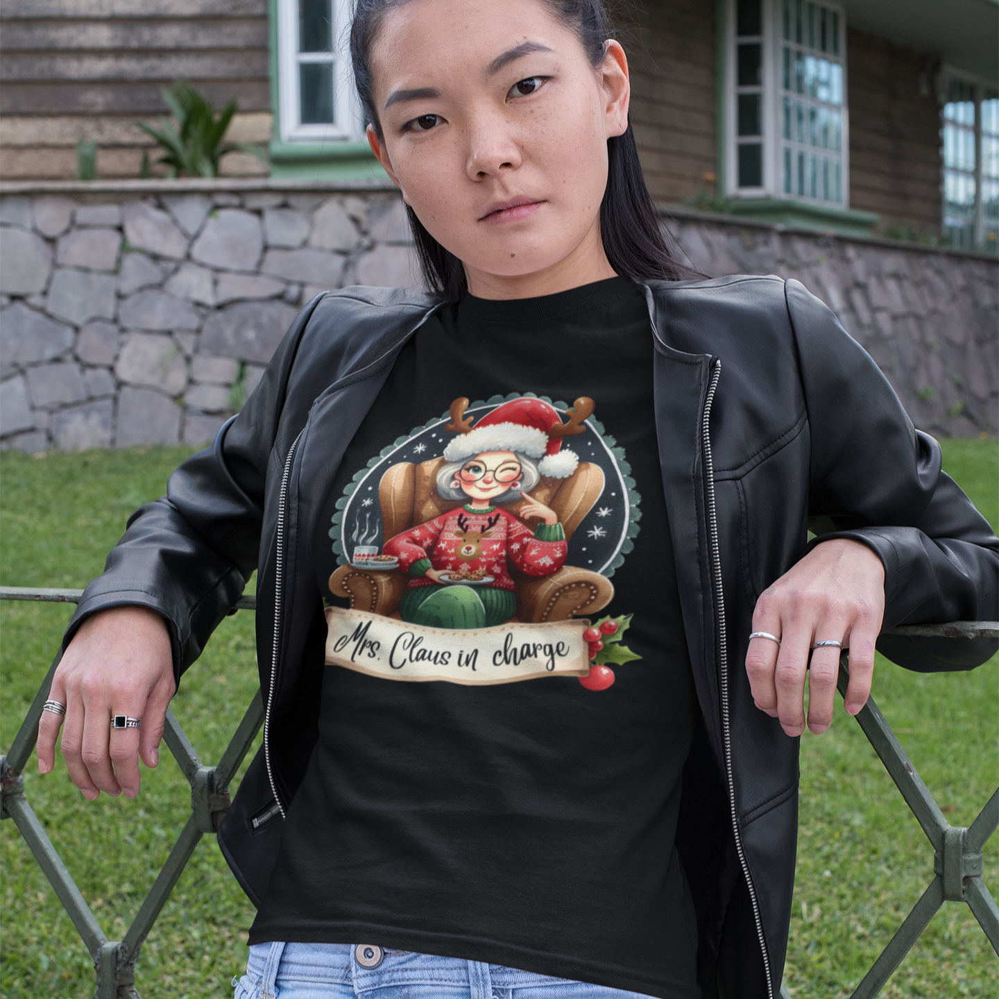 Mrs Claus in Charge T-Shirt