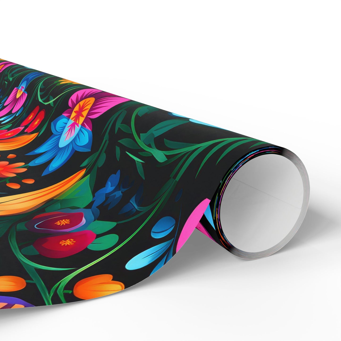Hispanic Floral Pattern Wrapping Paper