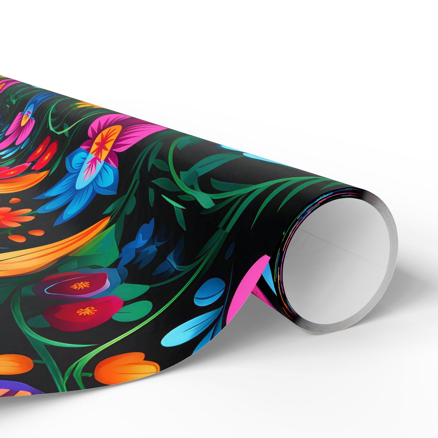 Hispanic Floral Pattern Wrapping Paper