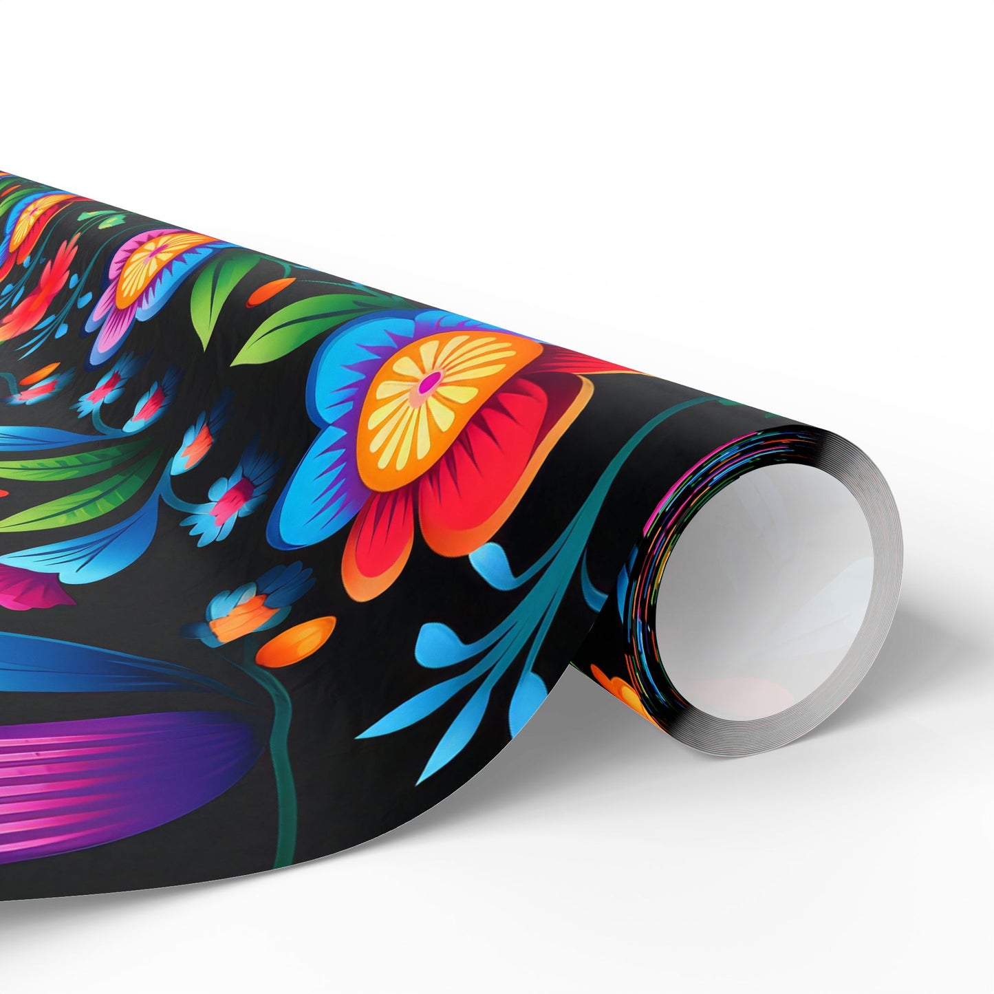 Hispanic Floral Pattern Wrapping Paper