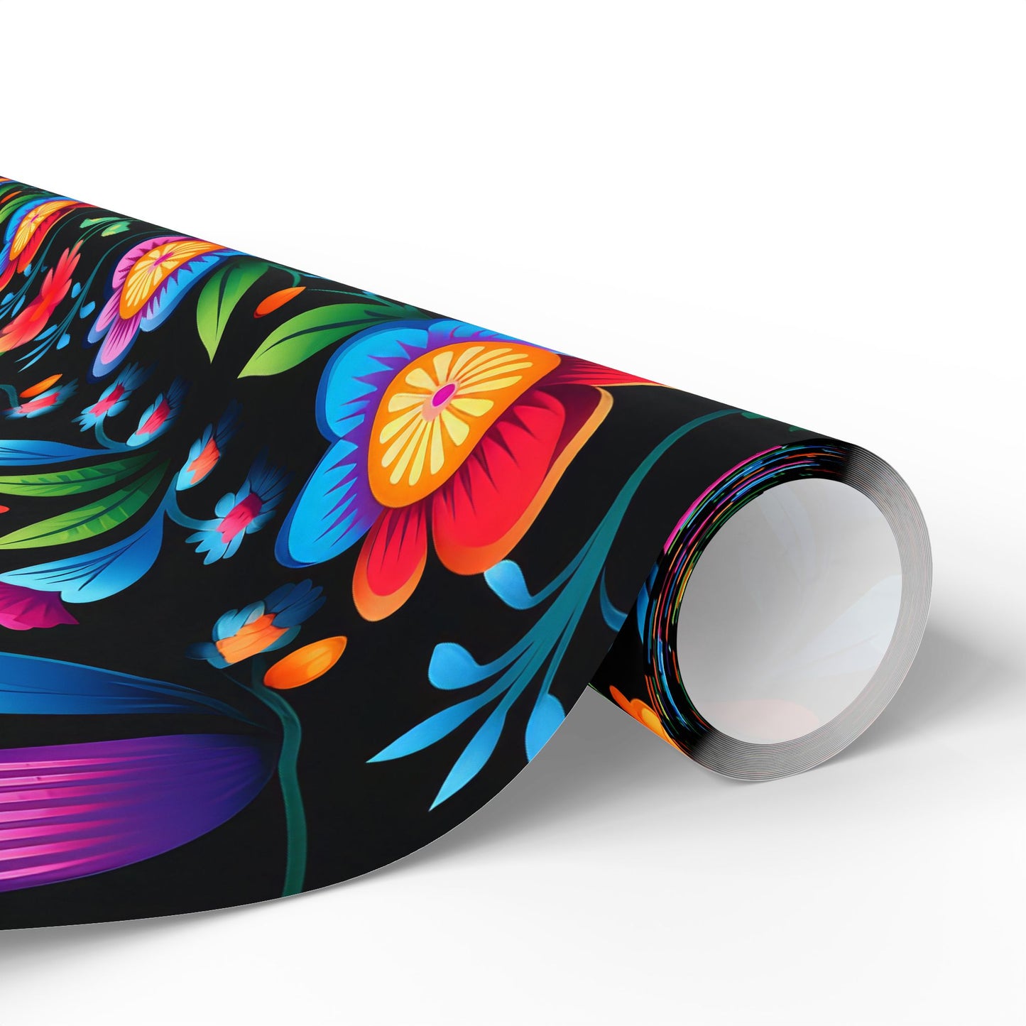 Hispanic Floral Pattern Wrapping Paper