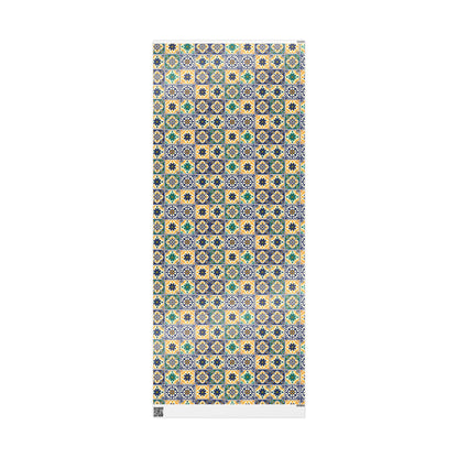Mexican Talavera Wrapping Paper - Pattern Floral Green