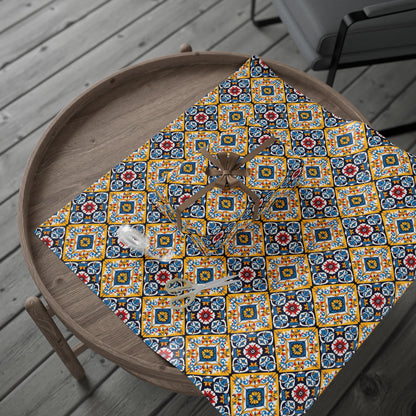 Mexican Talavera Wrapping Paper - Pattern Blue Yellow