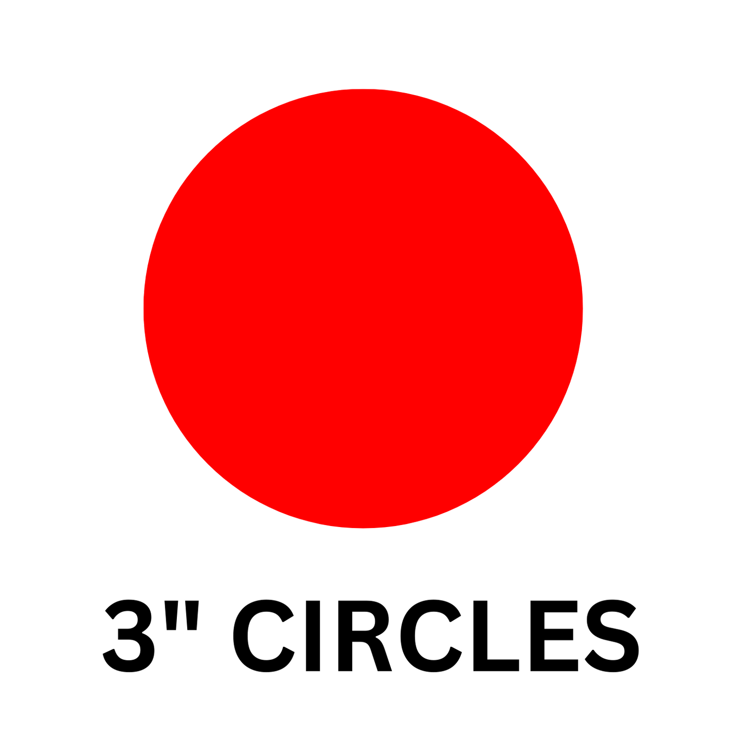 3" Circle Roll Labels