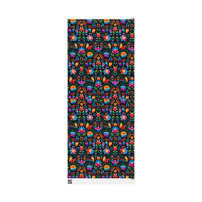 Hispanic Floral Pattern Wrapping Paper