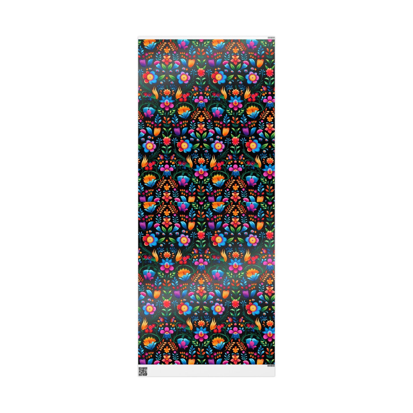 Hispanic Floral Pattern Wrapping Paper