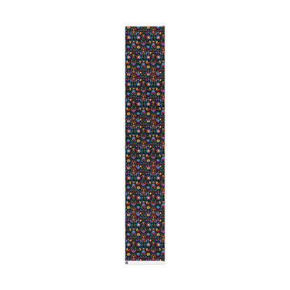 Hispanic Floral Pattern Wrapping Paper