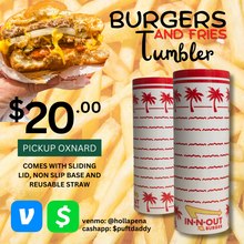 Load image into Gallery viewer, Burgers and Fries Tumbler 20oz.
