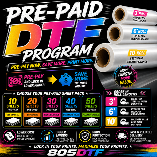 PRE-PAID DTF PROGRAM