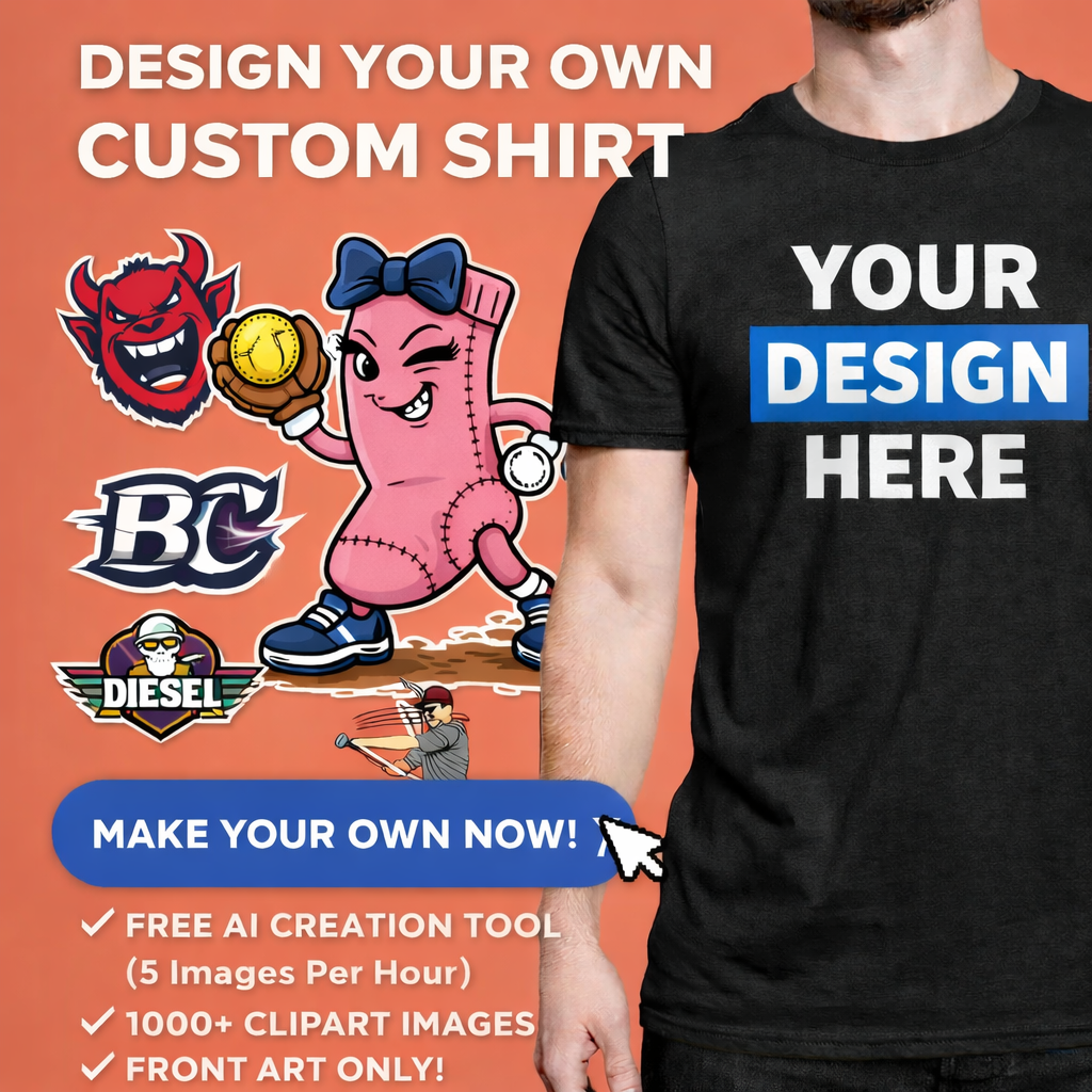 Custom Tee Black - Front Only