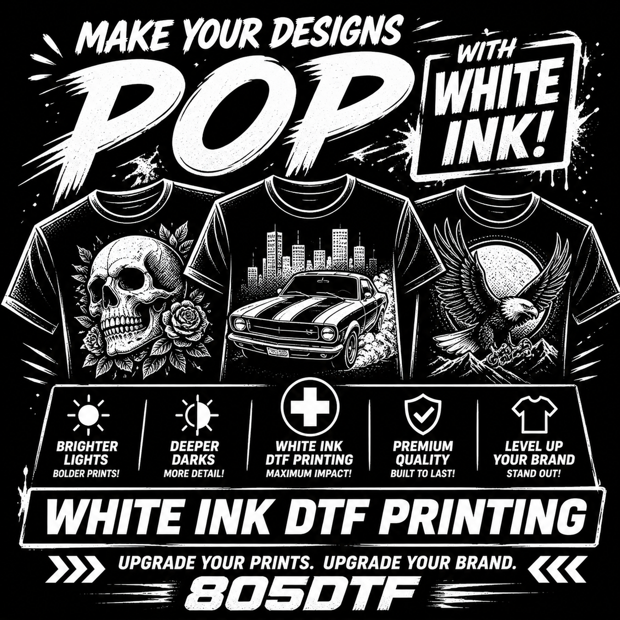 805 Gang Sheets - WHITE INK ONLY