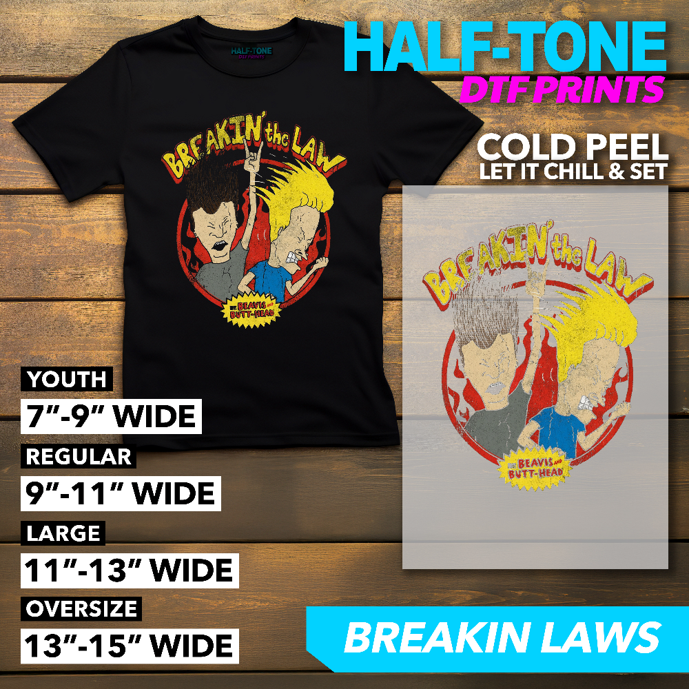 Half-Tone 90s Cartoon DTF Print