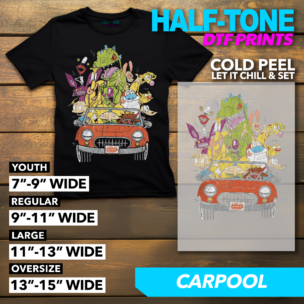 Half-Tone 90s Cartoon DTF Print