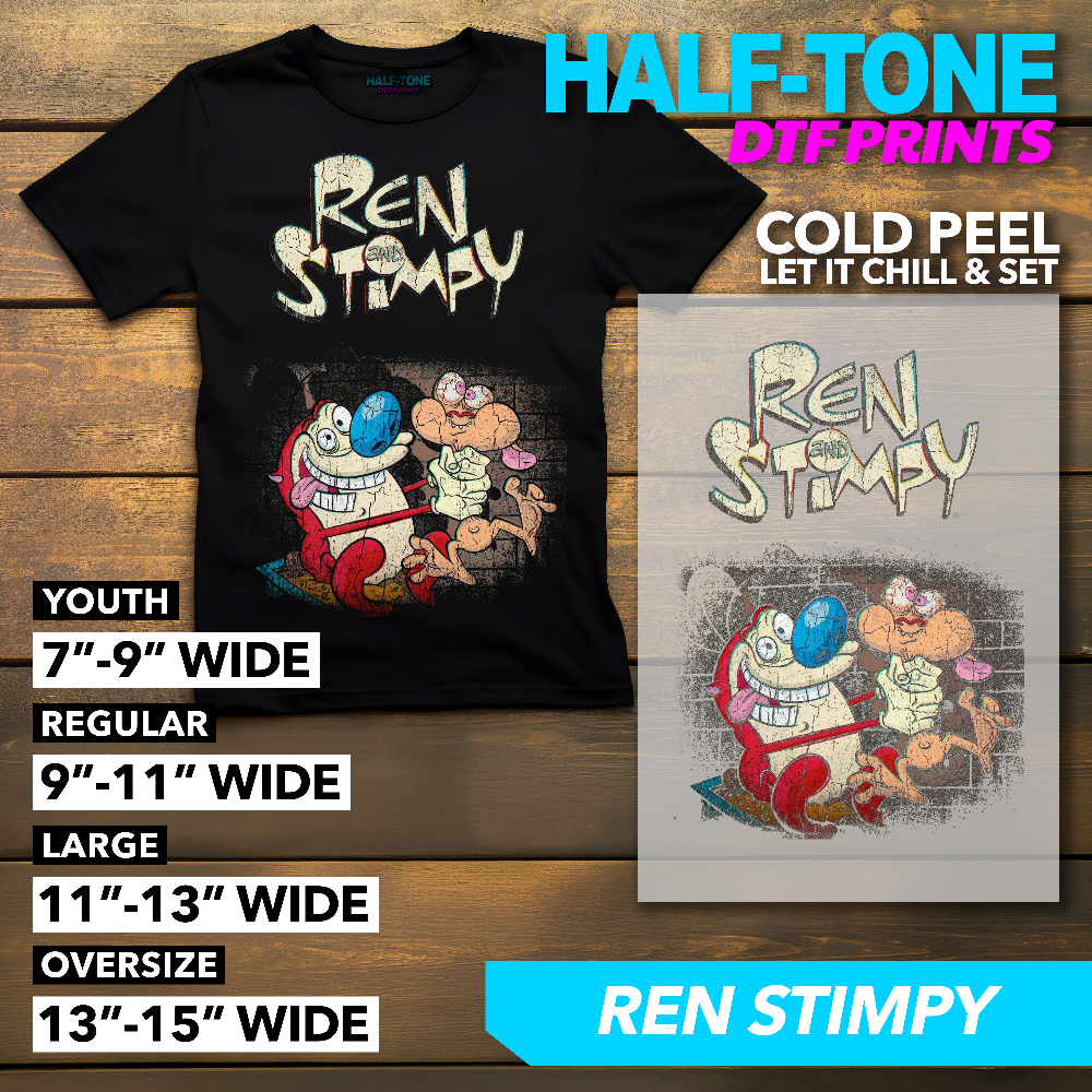 Half-Tone 90s Cartoon DTF Print