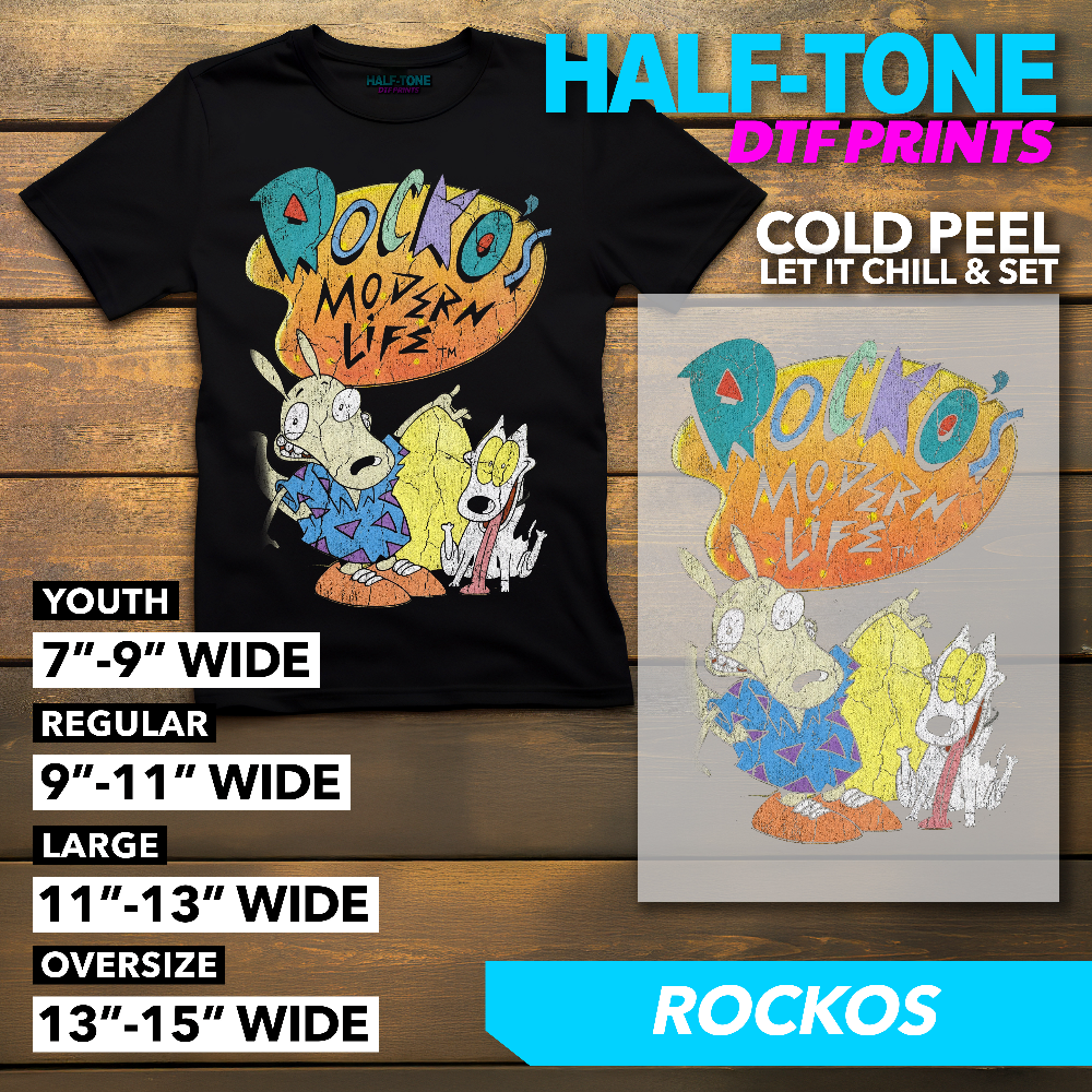 Half-Tone 90s Cartoon DTF Print