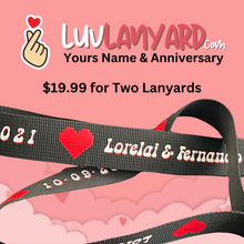 Load image into Gallery viewer, The Luv Lanyard (Two 6&quot; Lanyards)
