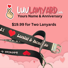 Load image into Gallery viewer, The Luv Lanyard (Two 6&quot; Lanyards)
