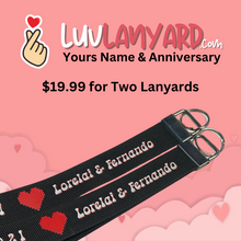 Load image into Gallery viewer, The Luv Lanyard (Two 6&quot; Lanyards)
