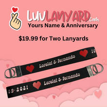 Load image into Gallery viewer, The Luv Lanyard (Two 6&quot; Lanyards)
