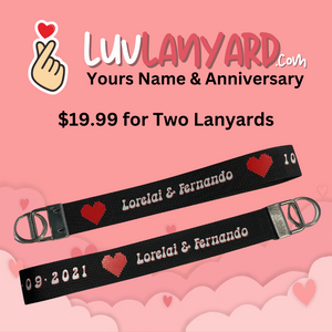 The Luv Lanyard (Two 6" Lanyards)
