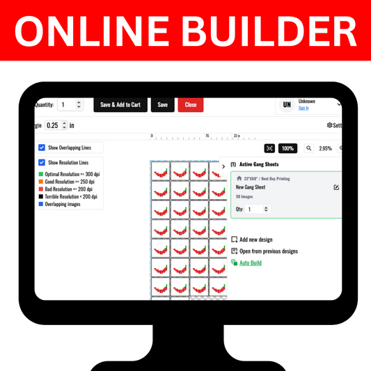 805 Gang Sheets - ONLINE BUILDER